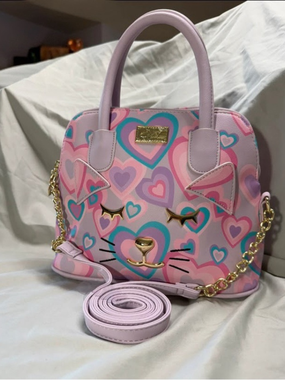 Betsey Johnson Cat Satchel Handbag